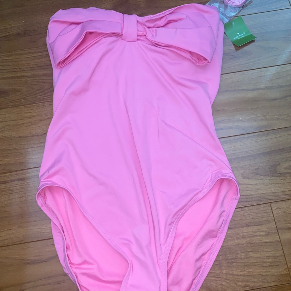 Kate spade light pink bow bathing suit
